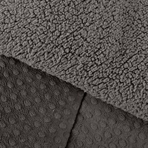 Plum&oacute;n Sherpa Mashini Corduroy Coral / 2 Plazas