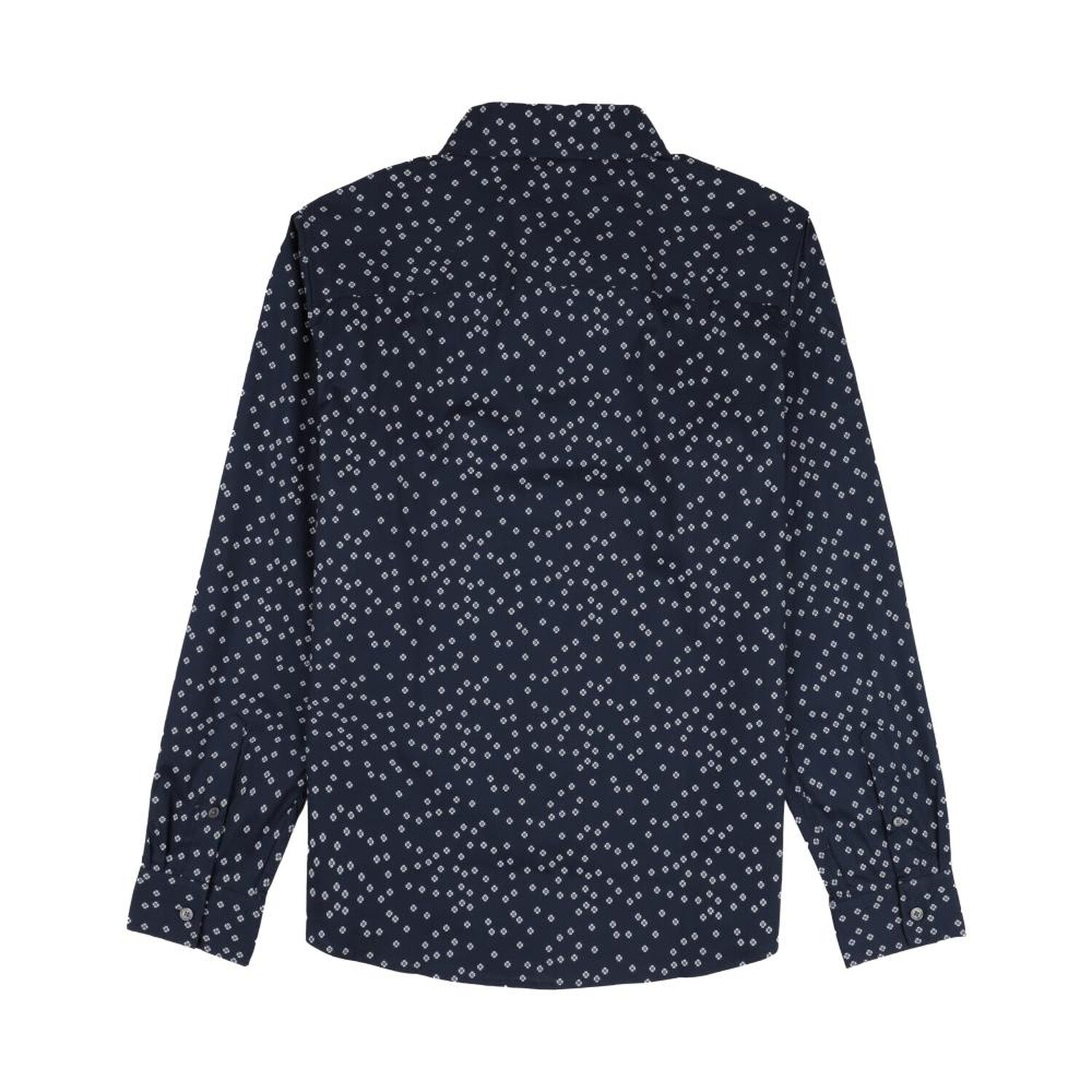 Camisa Estampada Slim Manga Larga Hombre Az Black image number 1.0
