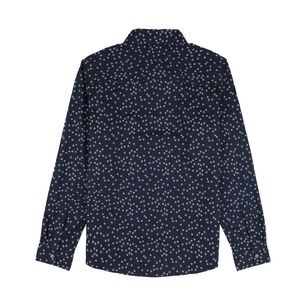 Camisa Estampada Slim Manga Larga Hombre Az Black