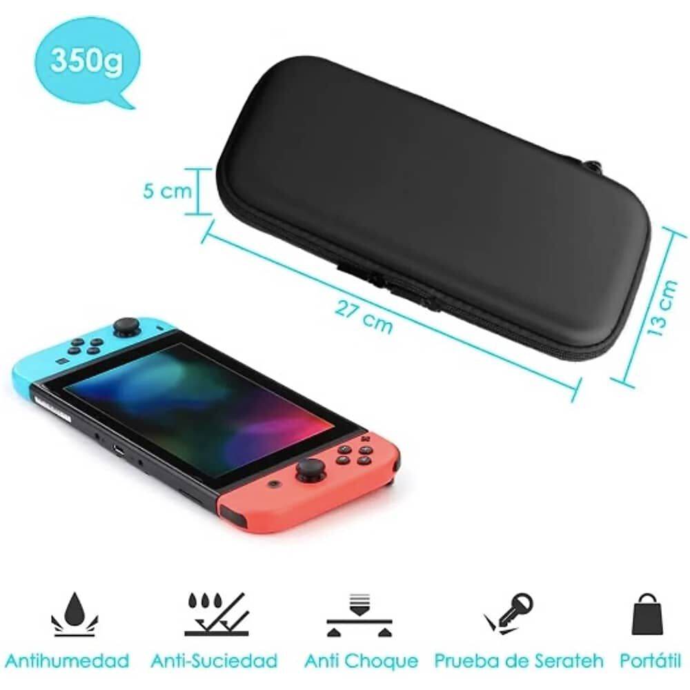 Estuche Protector Para Nintendo Switch Oled Kit 17 En1 Funda image number 3.0