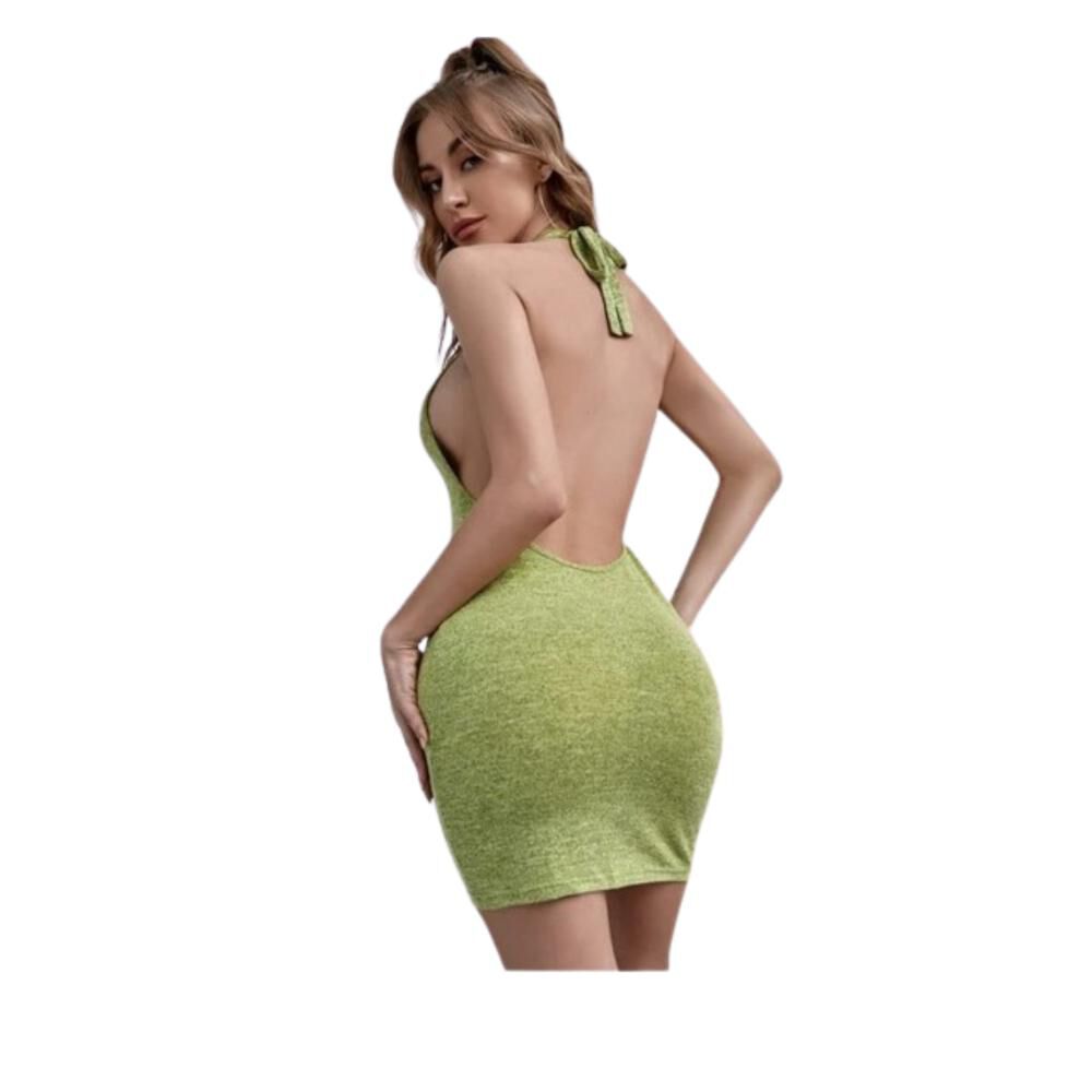 Vestido Corto Espalda Abierta Sexy 2023 image number 3.0