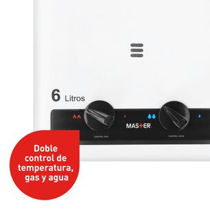 Pack Calefont 6l Tiro Natural Gas Licuado + Gabinete
