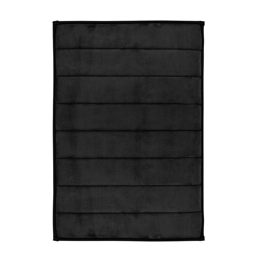 Alfombra De Ba&ntilde;o Nautica Home 40x60cm Coralina Ultra Suave Negro image number 5.0