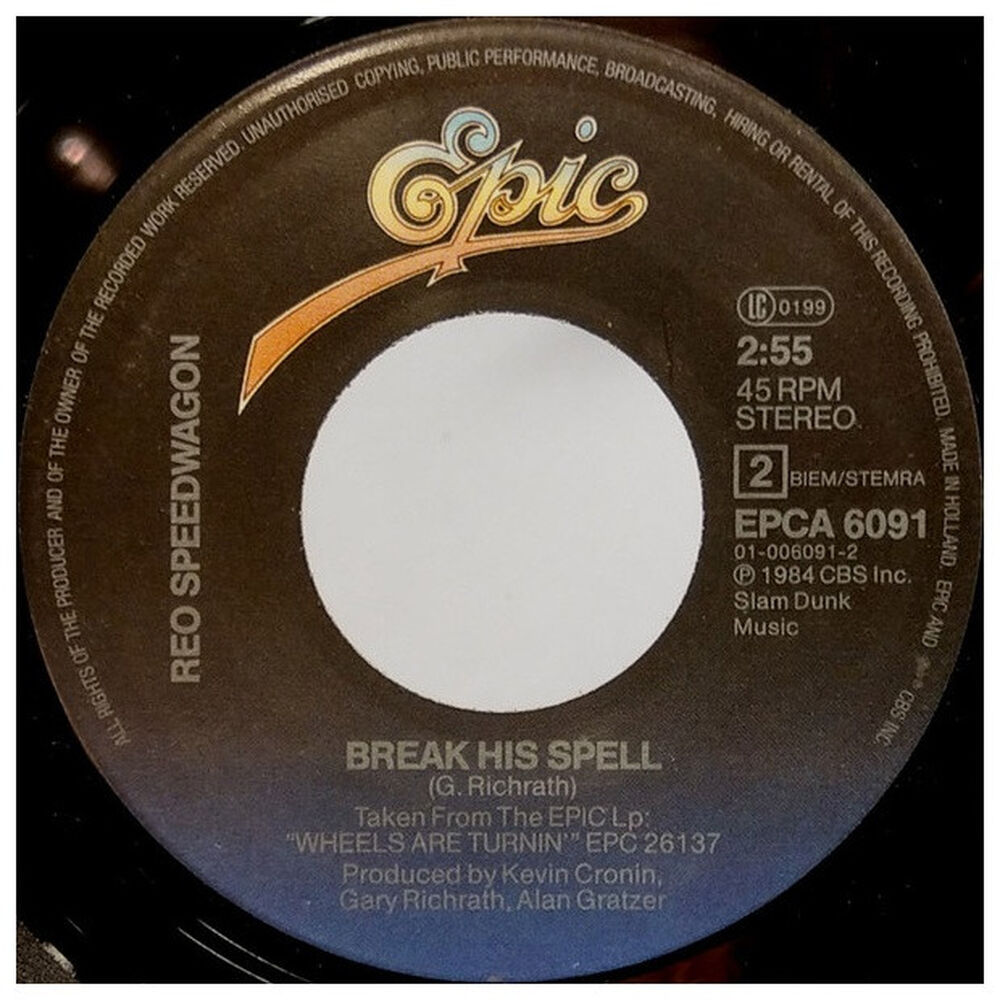 Reo Speedwagon - Can't Fight This Feeling | 7" Single Usado image number 3.0