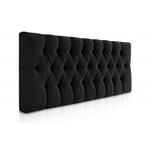 Respaldo Capitone Antonia Hvm 2p Negro Felpa