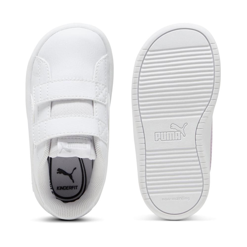 Zapatilla Infantil Unisex Puma Rickie Classic V Inf Blanco image number 4.0