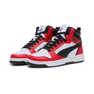 Zapatilla Urbana Unisex Puma Rebound V6 Mid Jr Rojo/blanco