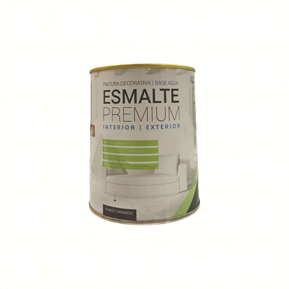 Esmalte Al Agua Satinado Premium Blanco 1/4gl (946ml) - Passol image number 0.0