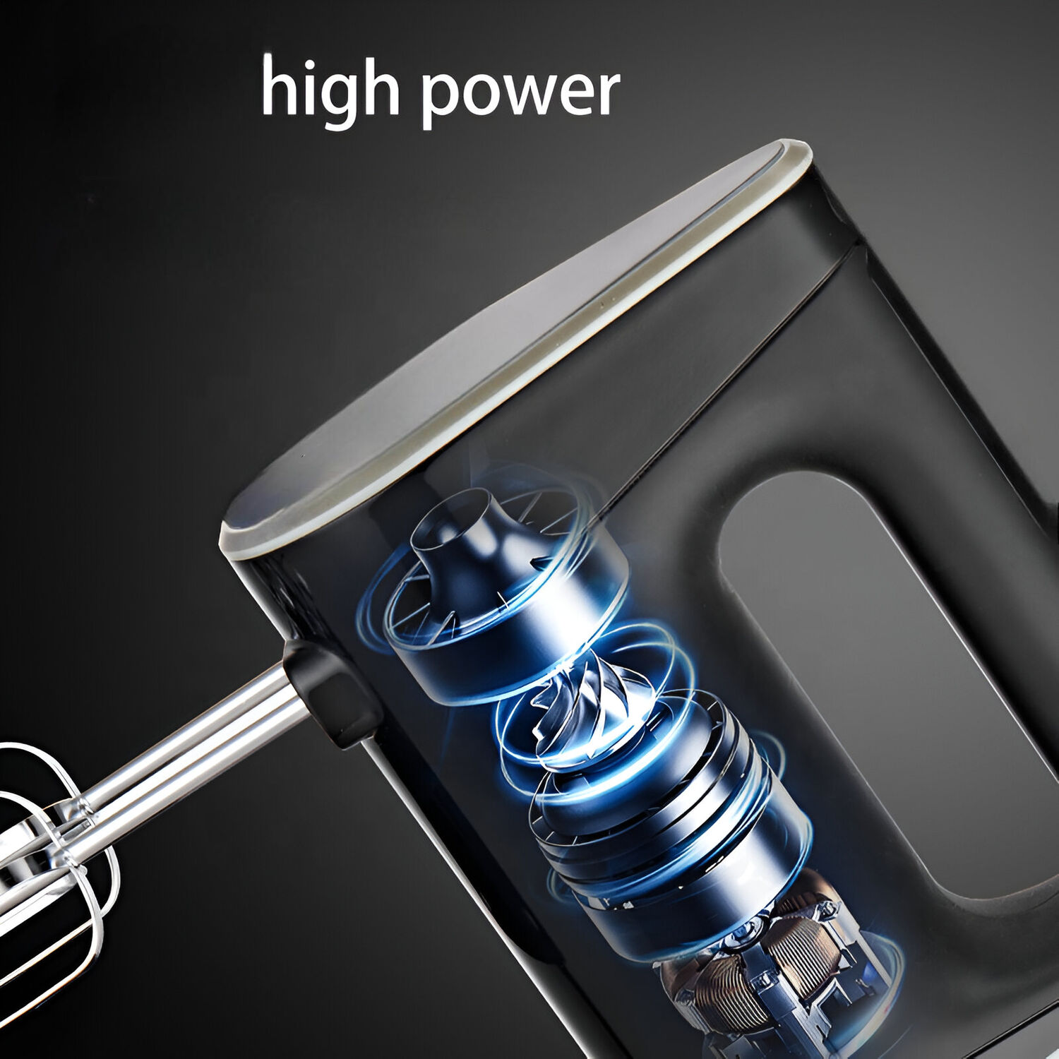 Batidora De Mano Power Mixer 500w De 5 Velocidades + Turbo image number 4.0