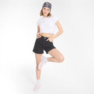 Short Roll Up En Basta Tiro Medio Skinny Mujer Freedom