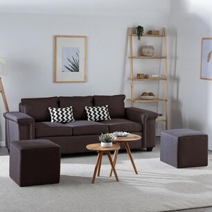 Sof&aacute; Mons Sicilia / 3 Cuerpos + 2 Pouf