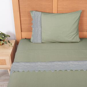 Juego De S&aacute;banas Belle Noite Aurora / 1.5 Plazas