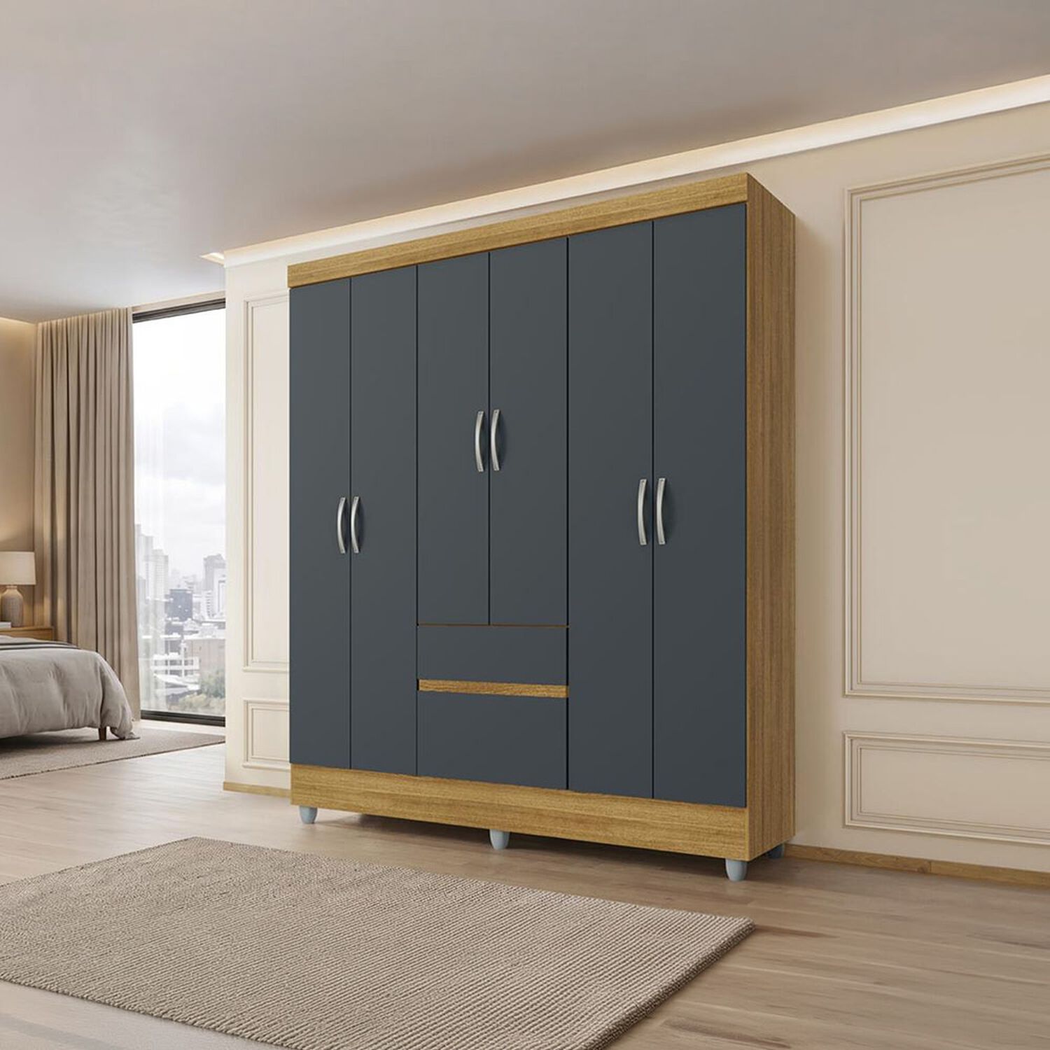 Cl&oacute;set Vekka Home Ideal / 6 Puertas / 2 Cajones image number 0.0