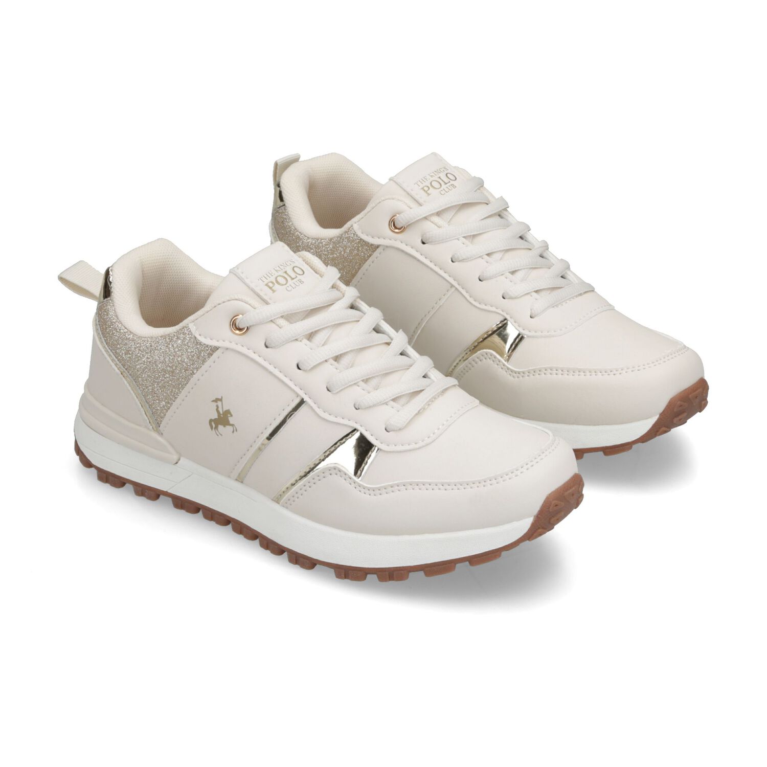 Zapatilla Urbana Mujer The King's Polo Club Beige image number 1.0
