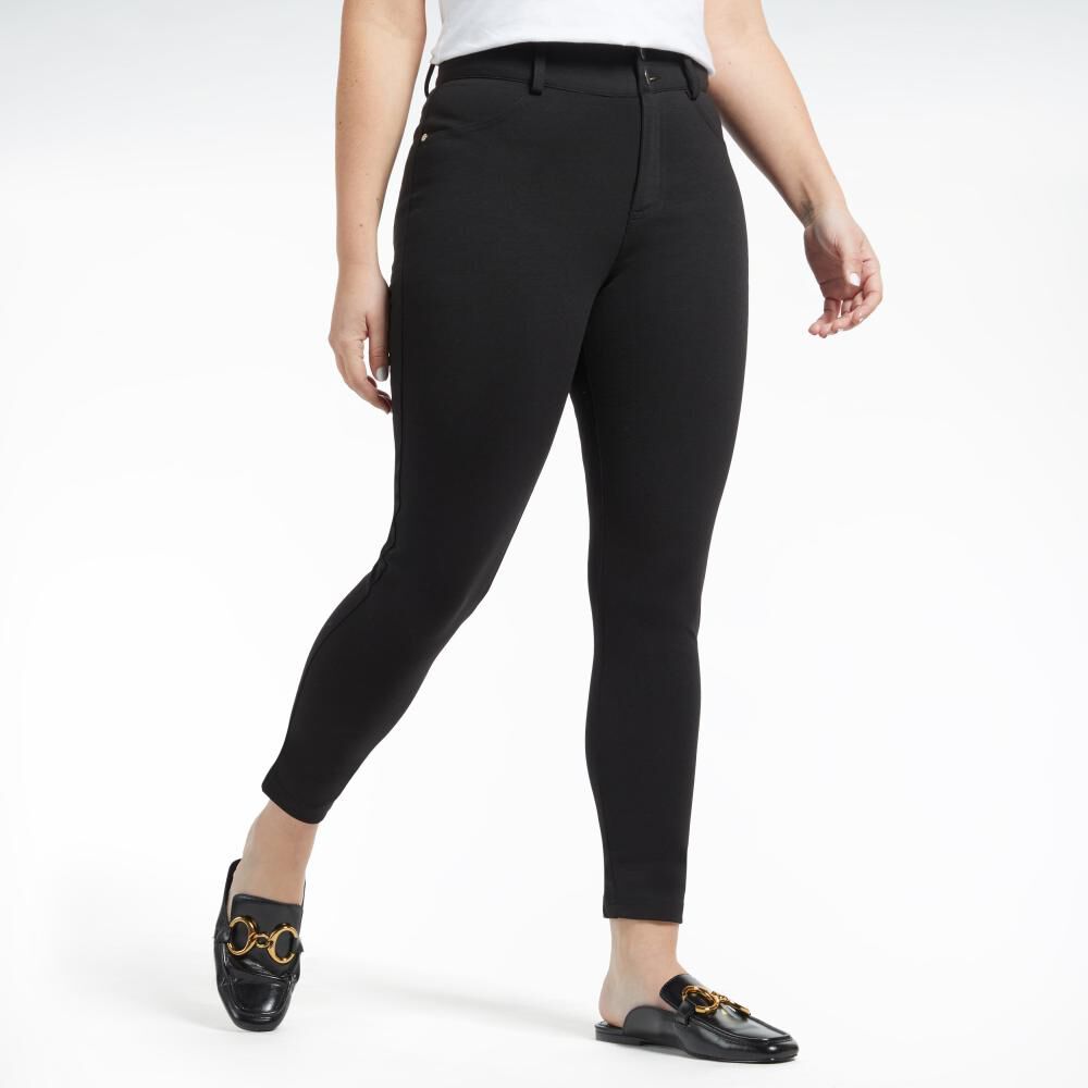 Leggins Miño Negro. Leggins botones. Leggins elegantes