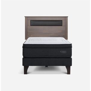 Cama Europea Rosen Tempo / 1.5 Plazas / Base Normal + Respaldo