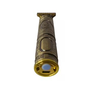 Maquina Perfiladora De Barba Y Cabello Recargable Usb Dorada