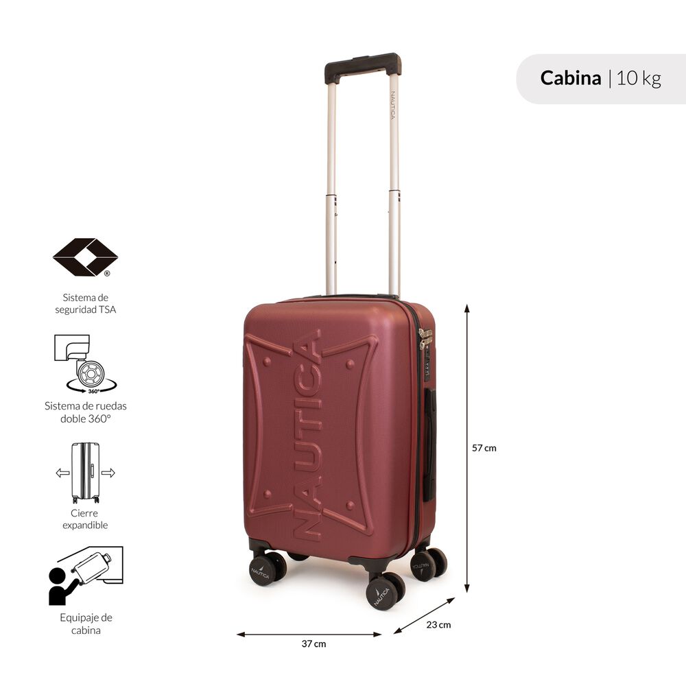 Maleta De Cabina Nautica Crown S 10kg Burdeo image number 6.0