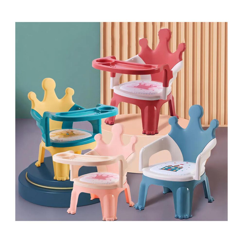 Silla Para Comer De Bebe Portatil 2 En 1 Azul Infantil image number 2.0