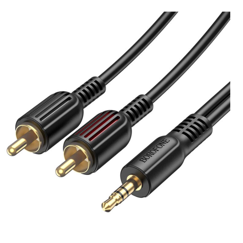 Cable Aux Audio Bl11 3,5mm A Doble Rca Borofone image number 2.0