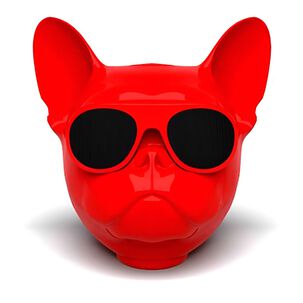 Parlante Bulldog Francés Bluetooth 10w Rojo - Ps Parlante Bulldog Francés Bluetooth 10w Rojo - Ps