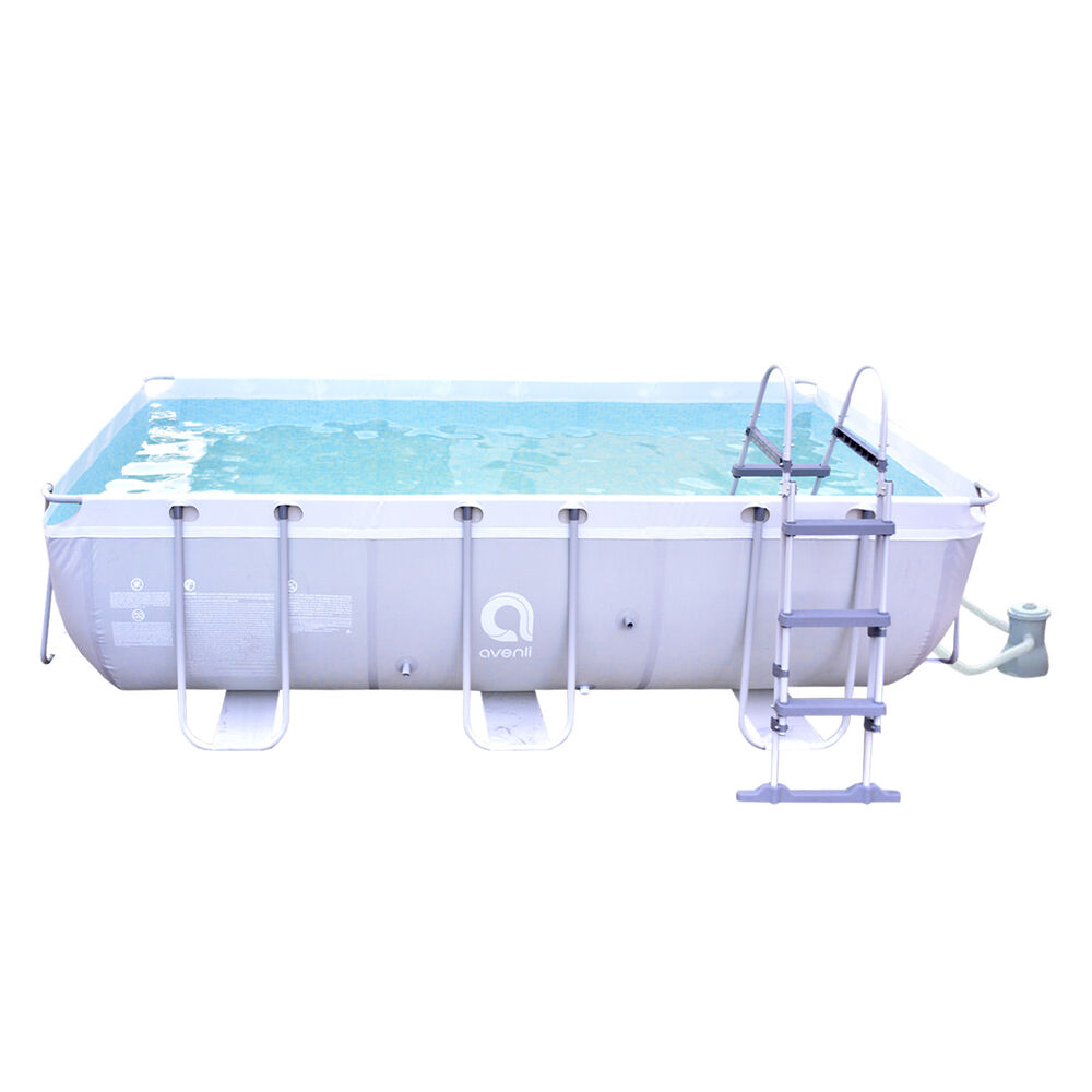 Piscina Con Filtro 7020 L 99x200x400 Cm Gris. image number 0.0