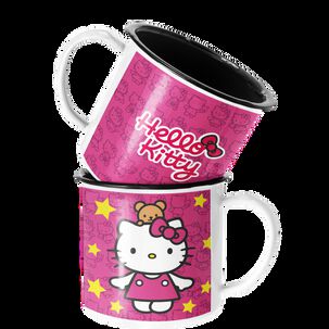 Taza Enlozada Lechera Hello Kitty Osito Tierno