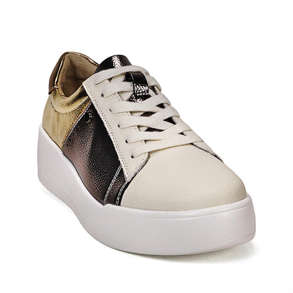 Zapatilla Cuero Bora Bronce image number 3.0
