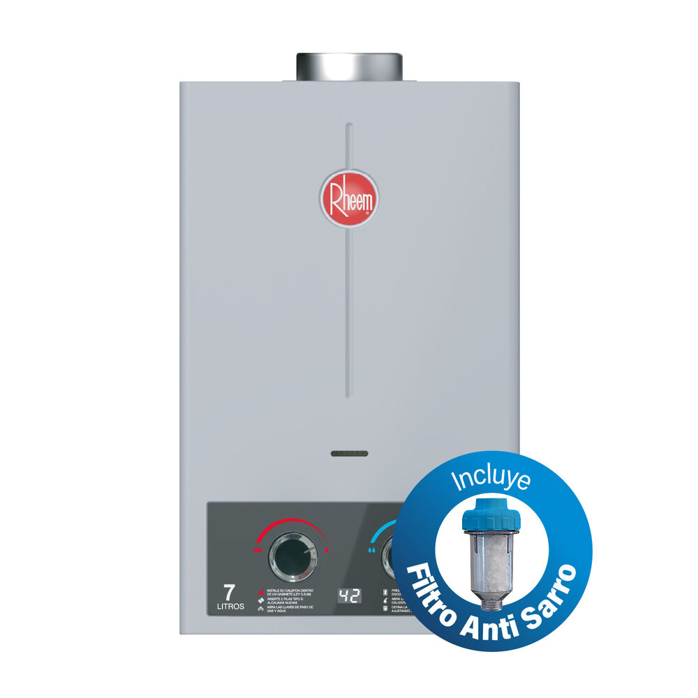 Calefont 7 Litros Gas Licuado Tiro Natural Rheem image number 0.0