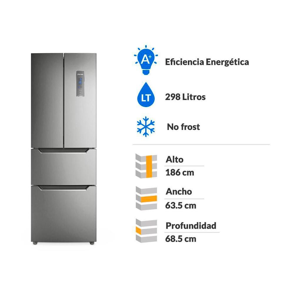 Refrigerador French Door Fensa DM64S / No Frost / 298 Litros / A+ image number 1.0