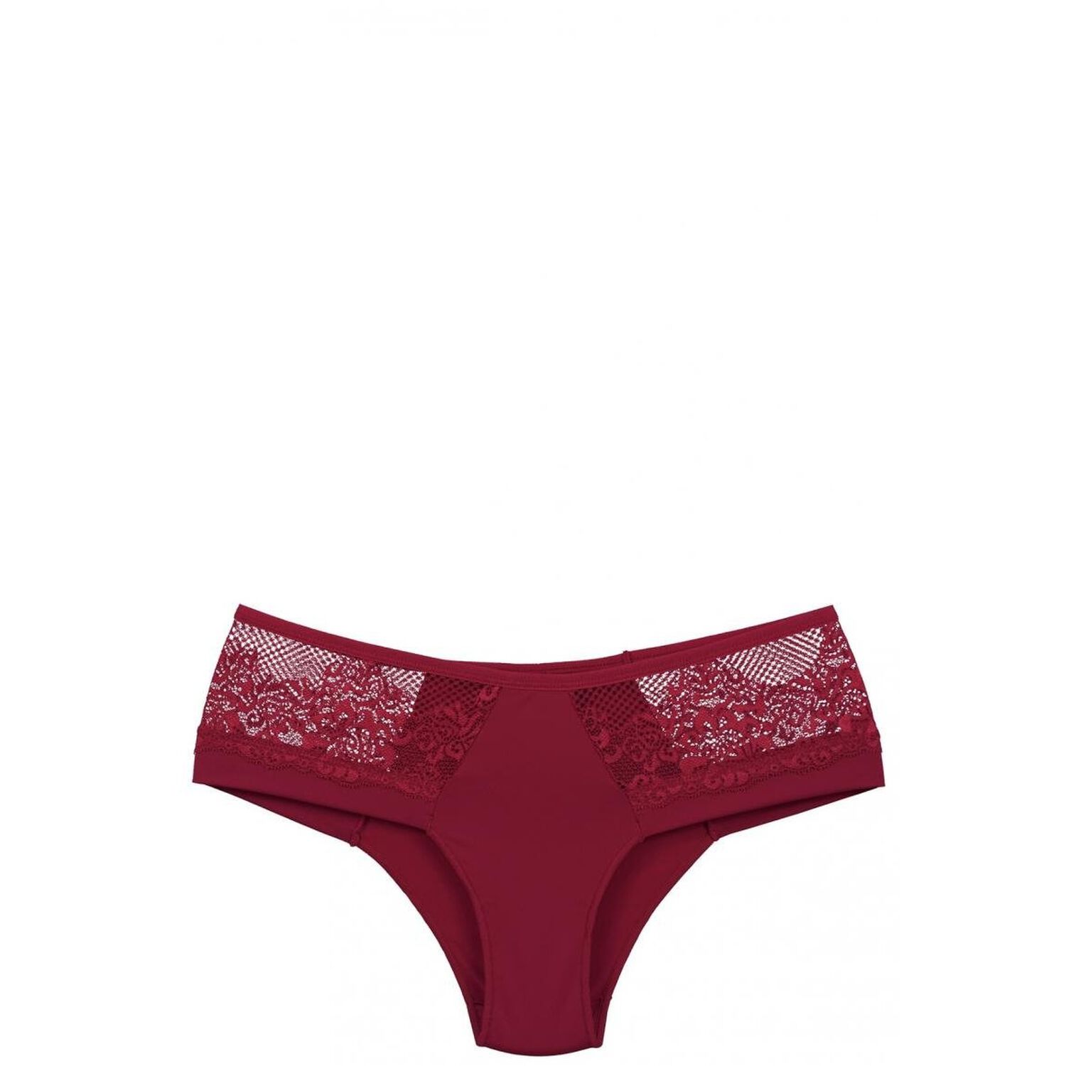 Bikini Microfibra Encaje Rojo 2rios image number 0.0