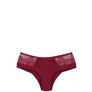Bikini Microfibra Encaje Rojo 2rios