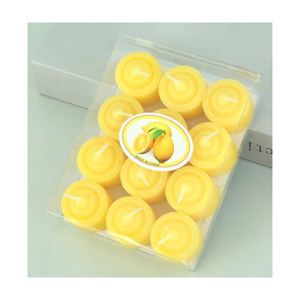 Set De 12 Velas Amarillas image number 0.0