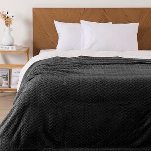 Frazada Jqd Flannel Nevada 2 Plazas Marengo