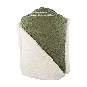 Frazada Andes Chiporro Espiga Verde 2 Plaza