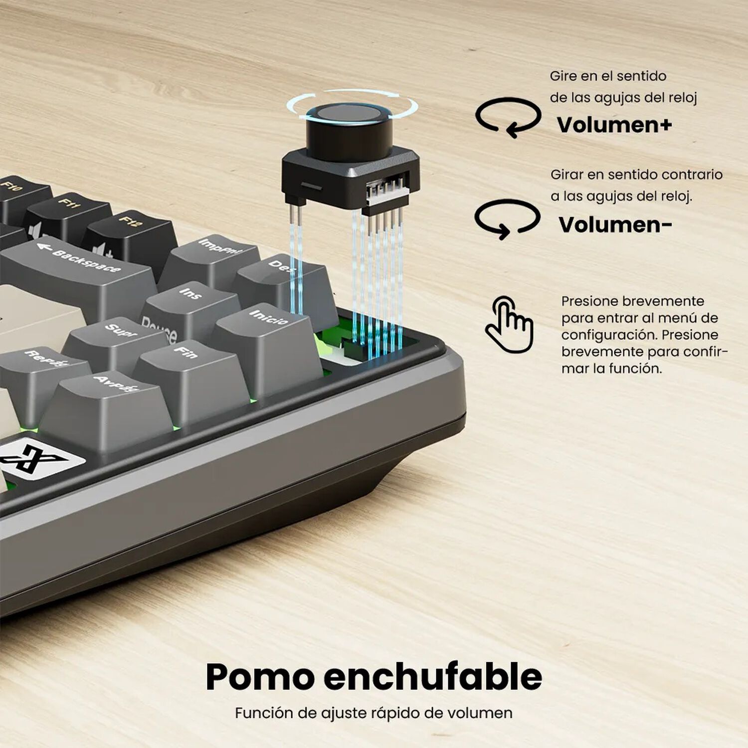 Teclado Mec&aacute;nico Rk X87 Phantom 87% Espa&ntilde;ol Rk image number 3.0