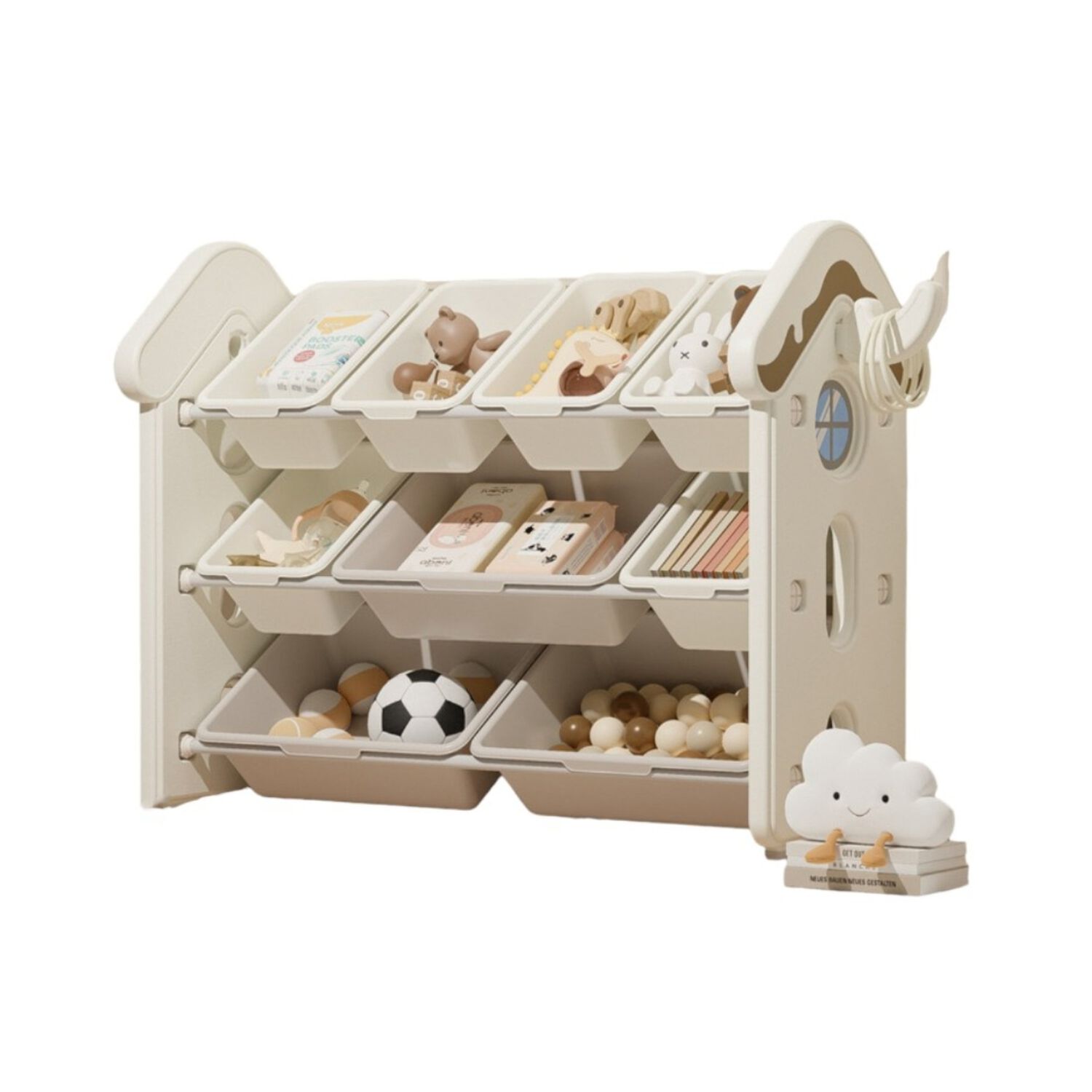 Estante Infantil Organizador De Juguetes Blanco By Lubabycas image number 8.0