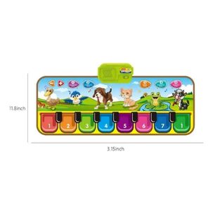 Juguete Alfombra Piano Musical Sonidos De Animales Infantil