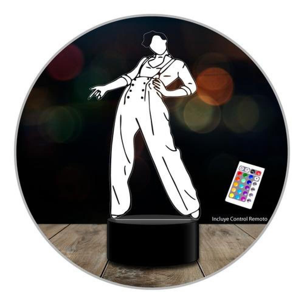 Lampara 3d Harry Styles Cantante 16 Colores Control Remoto image number 0.0