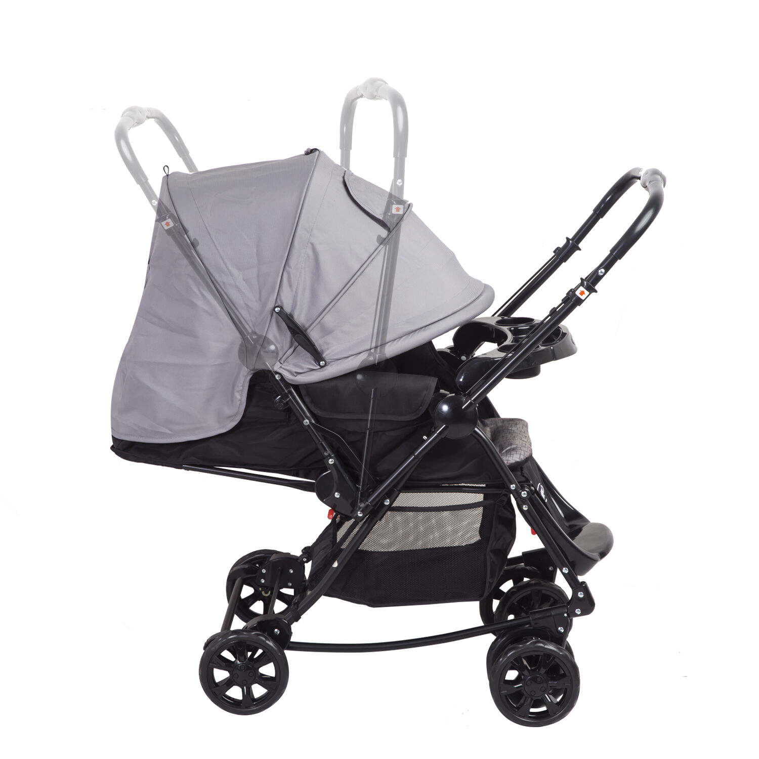 Coche Cuna Balancin Sx Gris Bebesit image number 4.0