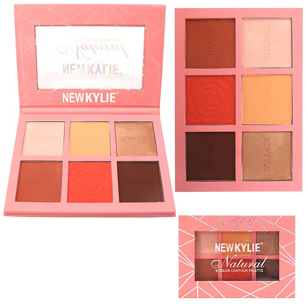 Paleta De 6 Polvo Contorno E Iluminador De Maquillaje image number 0.0