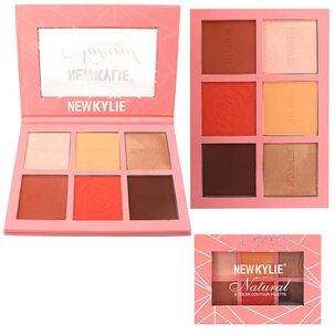 Paleta De 6 Polvo Contorno E Iluminador De Maquillaje