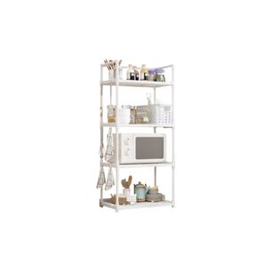 Estante De Cocina Organizador 4 Niveles Multiuso Hogar Blanco