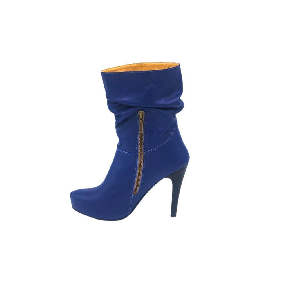 Bota Vilma Azul Cuero Pao Pecados image number 2.0