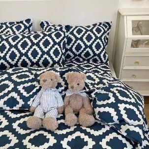 Juego Funda De Plum&oacute;n + Sabana 200 Hilos King