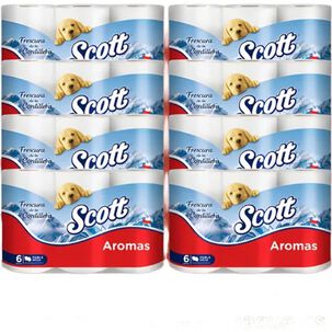 Papel Higi&eacute;nico Scott Aromas 48 Unidades Doble Hoja 21,1 Mts