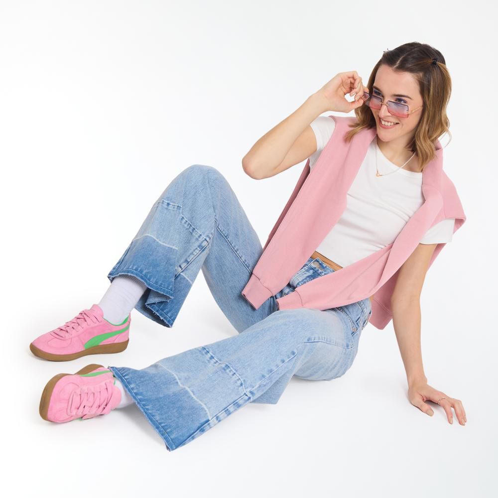Jeans Basta Doble Tono Tiro Medio Palazzo Mujer Freedom image number 1.0