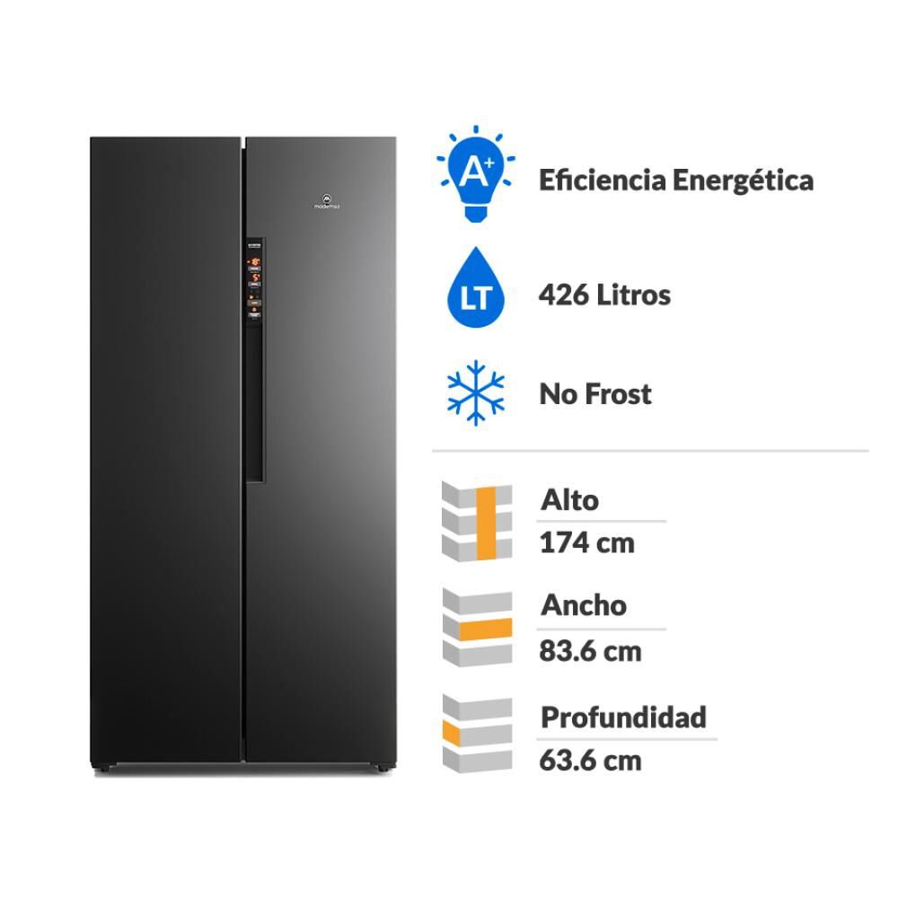 Refrigerador Side By Side Mademsa MAS430B / No Frost / 426 Litros / A+ image number 1.0