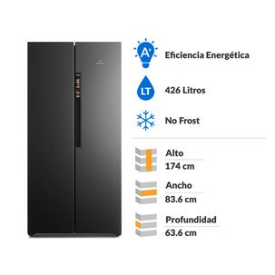 Refrigerador Side By Side Mademsa MAS430B / No Frost / 426 Litros / A+