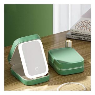 Mini Estuche De Maquillaje Con Luz Led F&aacute;cil Transportar